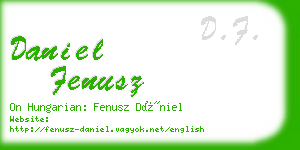 daniel fenusz business card